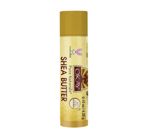 Okay Lip Balm Tube Shea Yellow 0.15 oz