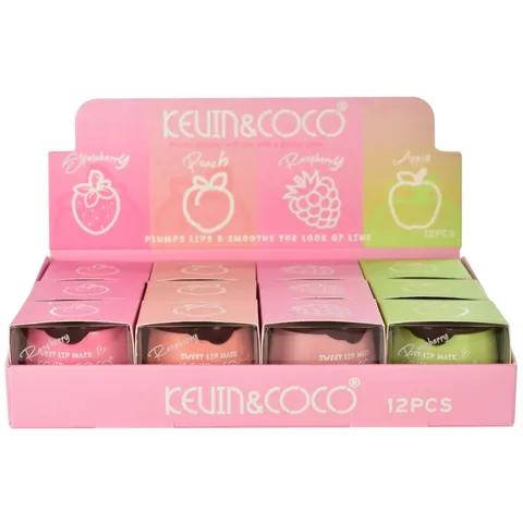 (12-pack) Kevin & Coco Fruit Lip Mask