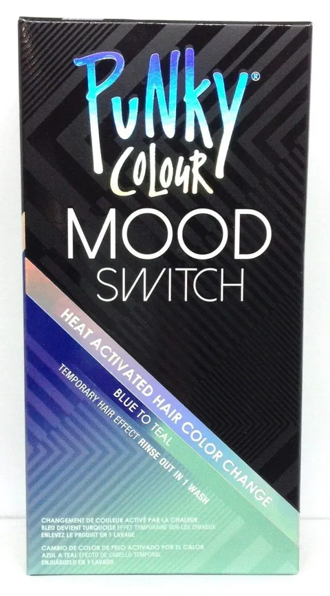 Punky Colour Blue To Teal Mood Switch Heat Activated Hair Color Change
