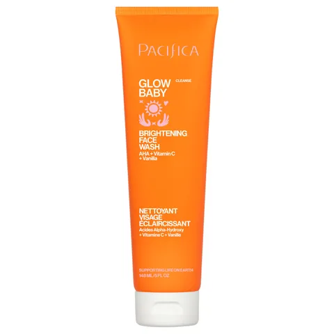 Pacifica Glow Baby Brightening Facial Cleanser Vitamin C Glycolic Acid Face