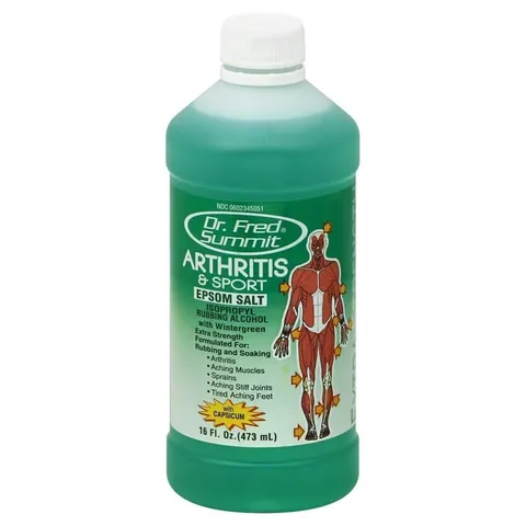 Dr. Fred Summit Epsom Salt Rubbing Alcohol 16 oz