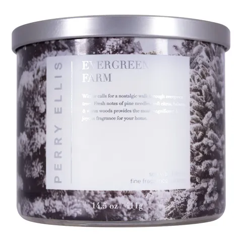 [Candles] Perry Ellis Evergreen Farm Candle 14.5 Usa 1pcs Bybox