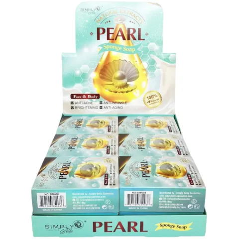 (12-pack) Simply Bella Pearl Sponge Soap
