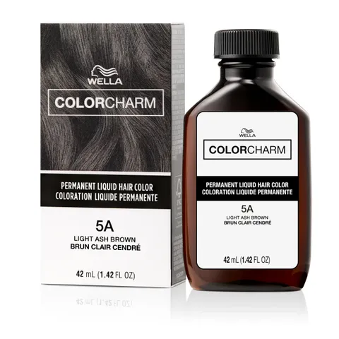 Colorcharm Permanent Liquid Hair Color for Gray Coverage| 5a Light Ash Brown |