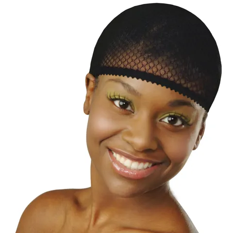 Donna Collection Closed Top Weaving Net Black Cap