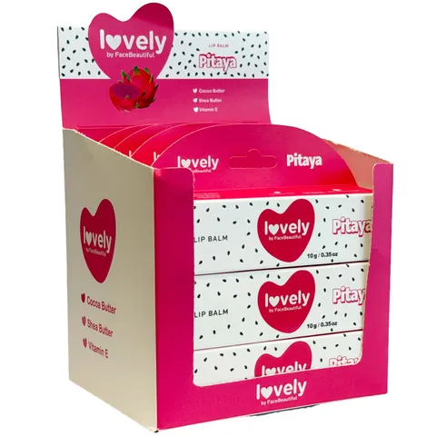 (12-pack) Face Beautiful Lovely Lip Balm Pitaya