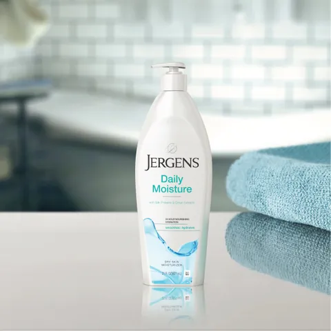 Jergens Daily Moisture Dry Skin Moisturizer Hand and Body Lotion With