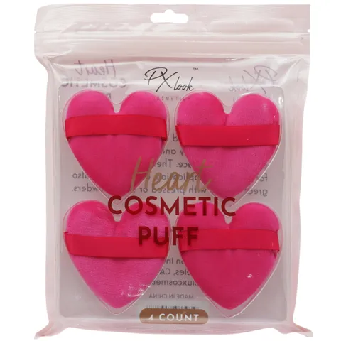 (12-pack) Px Look Heart Cosmetic Puff A