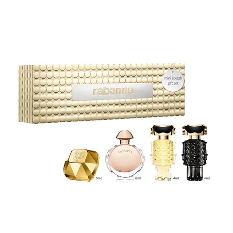 Paco Rabanne Feminine Miniature 4 Pc Mini Lady Million Olympea Fame Fame Parfum