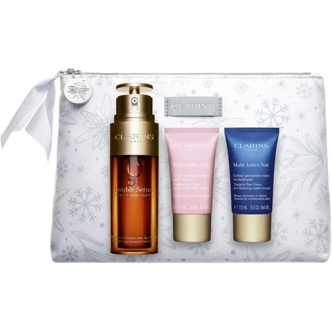 [Set] Clarins Double Serum Multi Active 3 Pc Set
