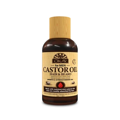 Okay | Castor Oil Beard and Hair Growth Oil | for All Hair Types Textures |