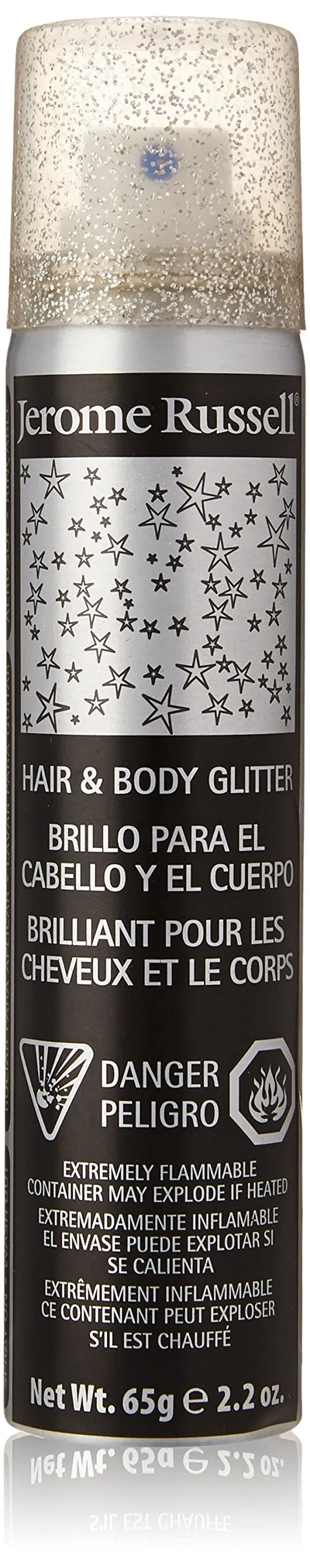 Jerome Russell Hair and Body Glitter Silver 2.2 oz
