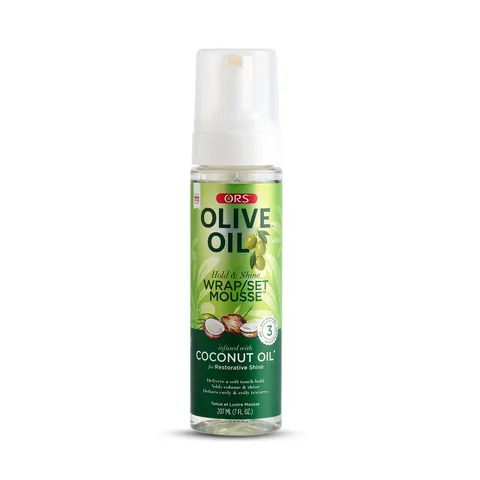 Ors Olive Oil Wrap/set Mousse All Hair Types Defines Soft Hold Women Shine