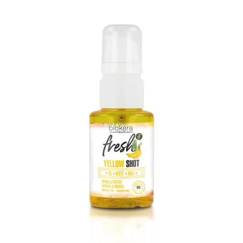 Salerm Hair Oil Biokera Fresh Yellow Shot Oil Abyssinian and Almond Oil