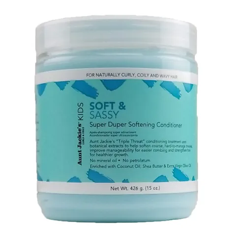 Aunt Jackie's Kids Soft and Sassy Super Duper Hair Softening Conditioner Helps