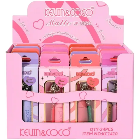 (24-pack) Kevin & Coco Matte Lip Gloss