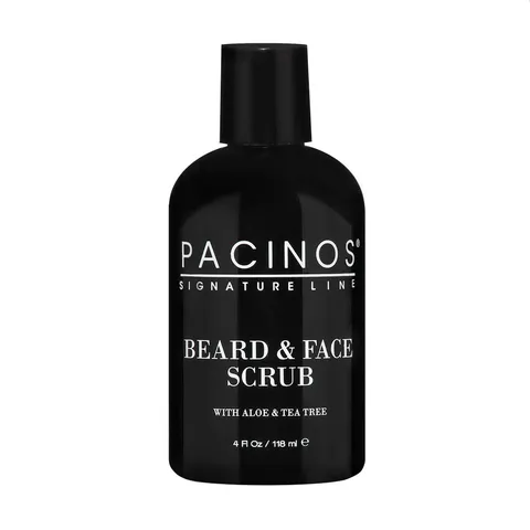 Pacinos Shave System Beard and Face Scrub Skin Care Best Organic Natural