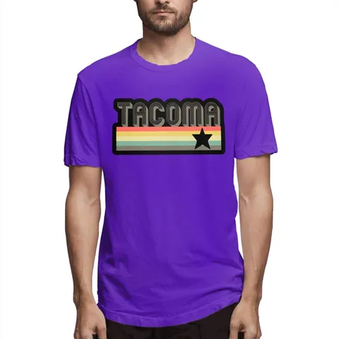 Disney Gtughdk Tacoma City Retro 70s Washington1 T Shirt Fashion Comfortable