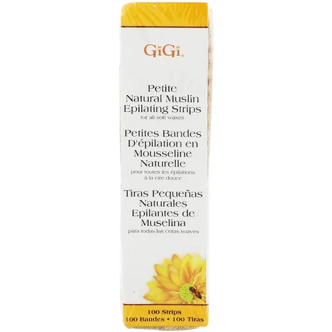 Gigi Waxing Strips for Hair Waxing/hair Removal Petite Natural Muslin 100
