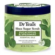 Dr Teal's Shea Sugar Body Scrub With Eucalyptus and Spearmint 19 oz