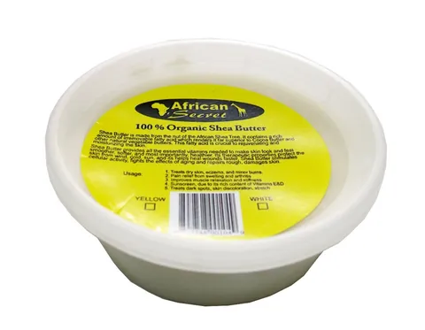 African Secret 100% Organic Shea Butter Yellow 8 oz