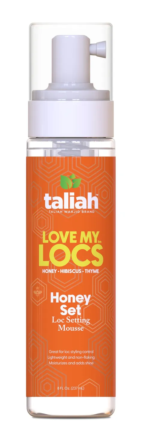 Taliah Waajid Love My Locs Honey Set Loc Hair Mousse Alcohol Free Moisturizing