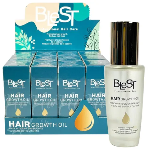 (12-pack) Biotin & Vitamin E Hair Growth Oil by TASTE OF GLAM