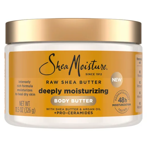 Sheamoisture Deeply Moisturizing Body Butter With Raw Shea Butter Argan Oil and