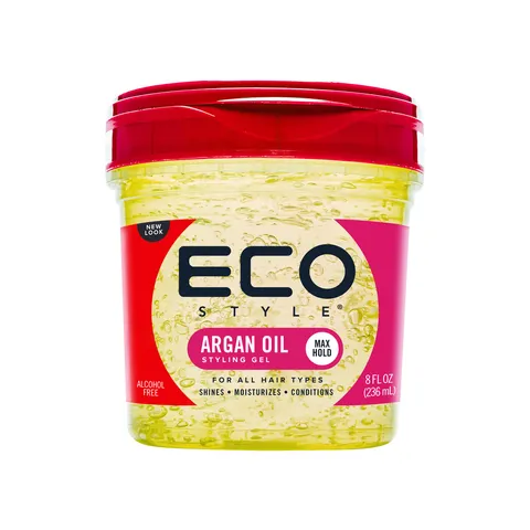 Eco Style Moroccan Argan Oil Styling Gel Promotes Healthy Hair Nourishes and