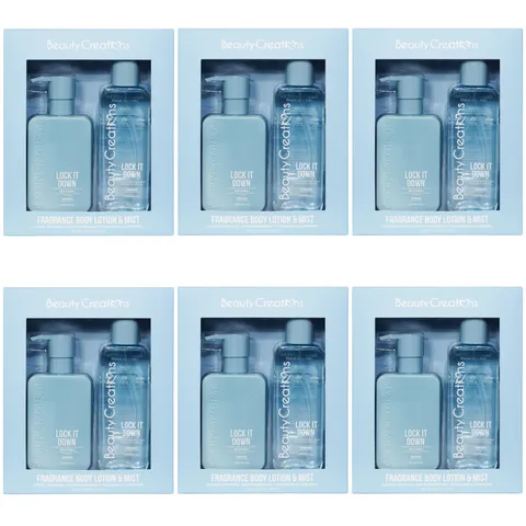 (12-pack) Beauty Creations - Lock It Down Fragrance Body Lotion and Mist Set, Vitamin E, 250 ml, 8.4 oz