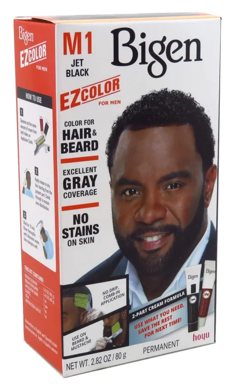 Bigen Ez Color Hair Color Jet Black Kit M1 1 Count For Men