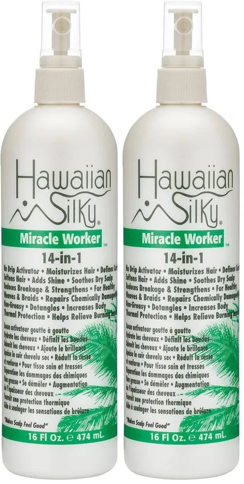 Hawaiian Silky 14 In 1 Leave In Keratin Oil Frizz Free Treatment Jojoba Oil