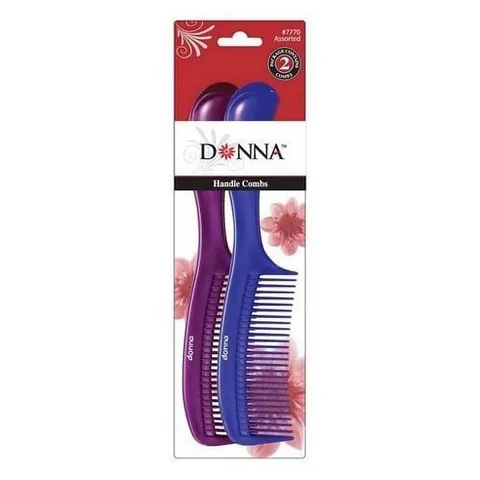 Donna Collection Combo Comb Handle 2 Count