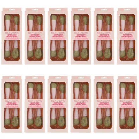 (12-pack) Beauty Creations Powder & Cream Complexion Brush (Set)
