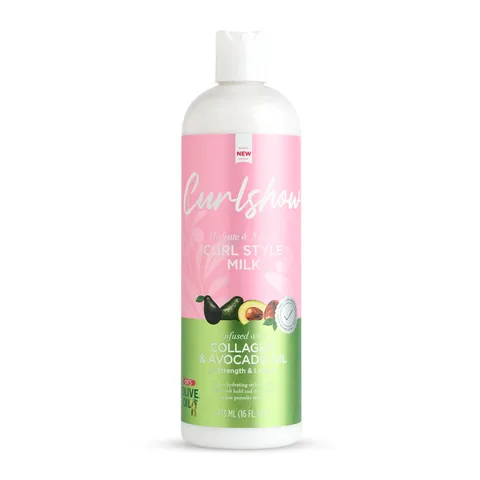 Ors Olive Oil Curlshow Curl Style Milk Infused With Collagen Avocado Oil for