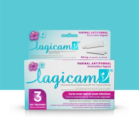 Lagicam 3 Day Vaginal Yeast Infection Treatment Start Working On the 1st Day
