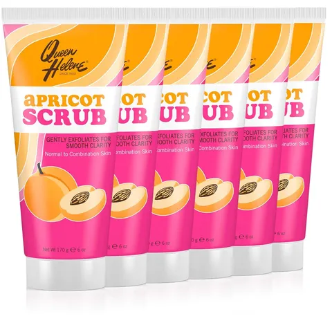 Queen Helene Apricot Facial Scrub Gentle Exfoliating Cleanser for Smooth