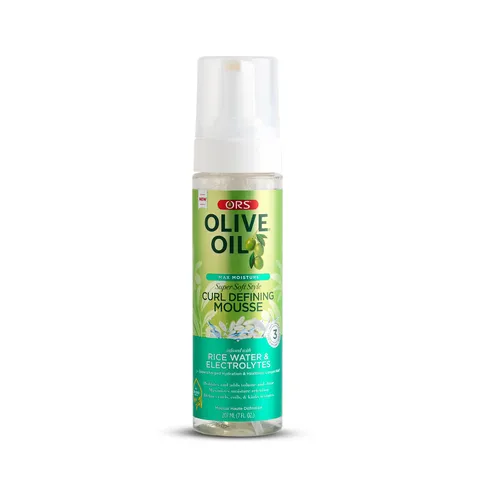 Olive Oil Max Moisture Super Soft Style Curl Defining Mousse Infused With Rice