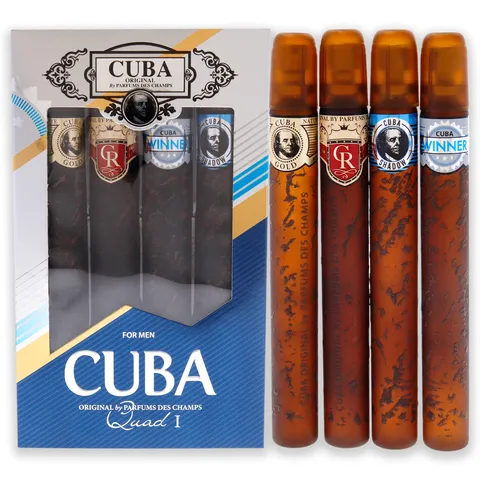 CUBA QUAD 1(M)(W/B)4PC SET(4 X 1.17 edt sp)(Cuba Gold, Cuba Royal, Cuba Winner, Cuba Shadow)