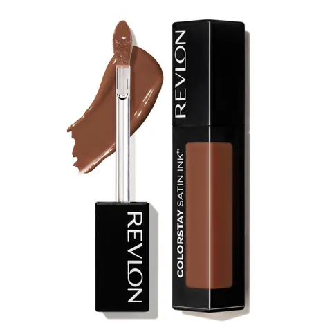 (12-pack) Revlon ColorStay Satin Ink Liquid Lipstick, Longwear Rich Lip Colors, Formulated with Black Currant Seed Oil, 003 In So Deep, 0.17 fl oz