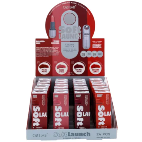 (24-pack) Oz Lab Soft Launch - Creamy Lipstick