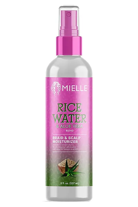 Mielle Rice Water Aloe Vera Blend Braid Scalp Moisturizer 8 Fl Oz