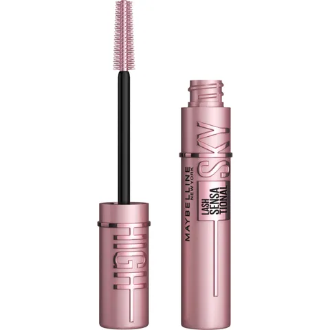 (6-pack) Maybelline Lash Sensational Sky High Washable Mascara Makeup, Volumizing, Lengthening, Defining, Curling, Multiplying, Buildable Formula, Very Black, 1 Count