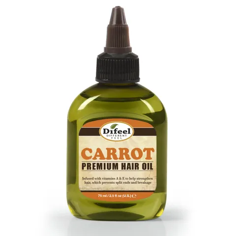 Difeel Mega Care Natural Hair Oil Carrot Oil With Vitamins A and E 2.5 oz