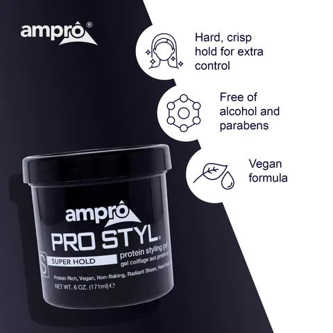 Ampro Pro Styl Styling Gel Protects and Strengthens Your Strands Non Flaking