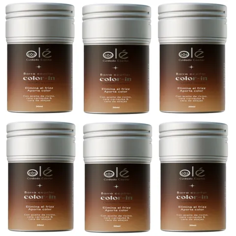 (6-pack) Ole Capilar Anti-Frizz Stick Color In 30ml