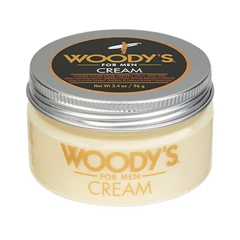 Woody's Styling Cream Controls Curly/wavy Hair Water Soluble Mild Hold Healthy