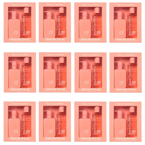 (12-pack) Beauty Creations - Locked In Love Fragrance Body Lotion and Mist Set, Vitamin E, 250 ml, 8.4 oz