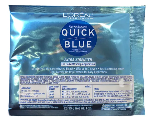 L'oreal Paris High Performance Quick Blue Powder Bleach Extra Strength 1 oz