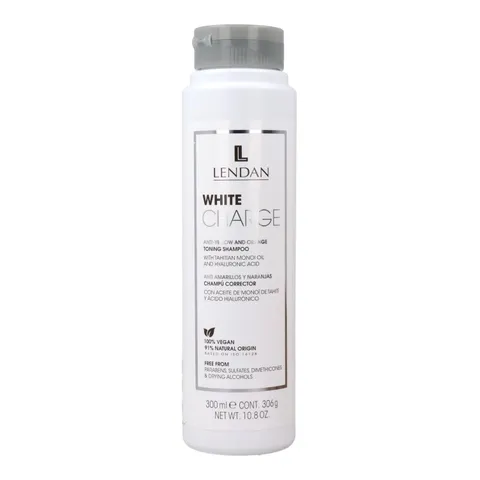 Lendan White Charge Toning Shampoo With Violet and Blue Pigments